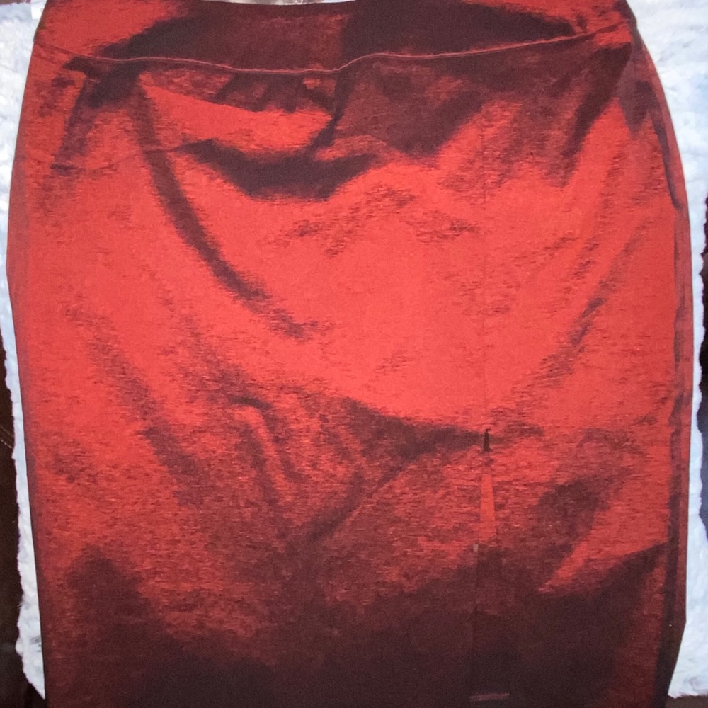 Gorgeous Cache Iridescent Pencil Skirt w/Slit